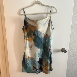 Blush Multicolor Abstract Dress